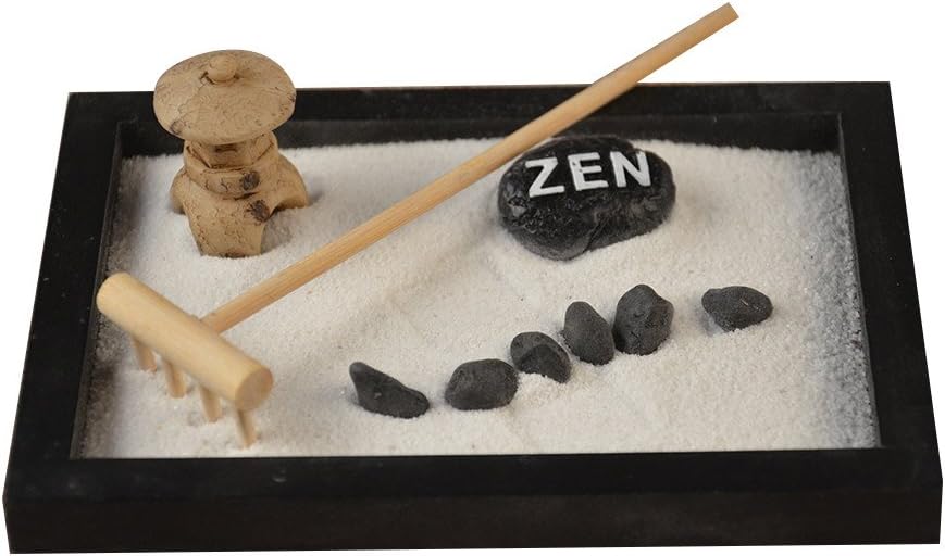 Following Elaborately Statue Buddha Zen Garden Sand Meditation Peaceful Relax Decor Set Spiritual Zen Garden Kit Decoration Set