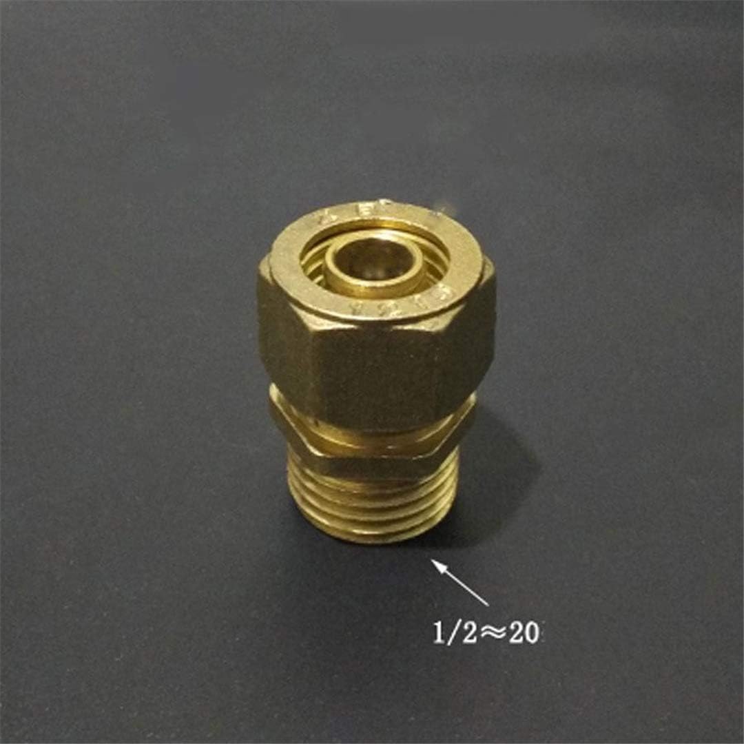 Tonguan DN15 1/2" BSP Male Fit 12/16Mm ID/OD PEX-AL-PEX Tube Brass Pipe Fitting Coupling Connector Adapter