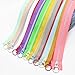 YaHoGa 10PCS 12 Inch (30CM) #5 Plastic Zippers with Lifting Ring Pull Close End Vislon Resin Zippers for DIY Sewing Craft Bags Garment (12