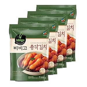 [ 4 Packs] CJ Bibigo Korean Radish Kimchi 총각김치 500g