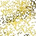 TecUnite Gold Foil Square Table Confetti Sparkle Metallic Confetti for Wedding Party Supplies, 1.76 oz