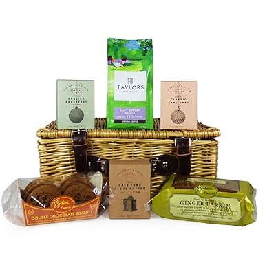 Yorkshire Food Gift Hamper In Traditional Style Wicker Basket With