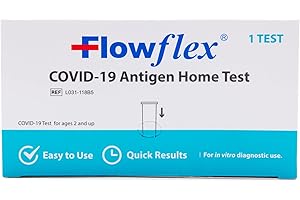 COVID Home Test Kit by Flowflex, Rapid Results in 15 Minutes, Trusted OTC COVID-19 Antigen Testing Kit, FSA and HSA Eligible, Easy to Use & No Discomfort, 1 Pack 1 Test