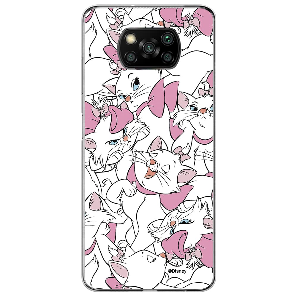 ERT GROUP mobile phone case for Xiaomi POCOPHONE X3 original and officially Licensed Disney pattern Marie 005 optimally adapted to the shape of the mobile phone, case made of TPU