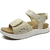 ONCAI Walking Sandals Women,Arch Support Hiking Sandals with Orthotic Outdoor Footbed for Plantar Fasciitis,Water Athletic Platform Sandalias Mujer with 3 Adjustable Strap (US Size 6-12)