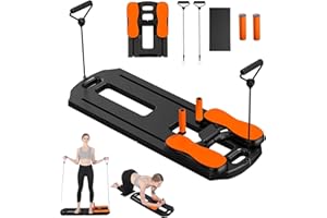 GZJ Pilates Board, 2025 Pilates Reformer Set, 5 in 1 Multifunctional Abdominal Board, Portable Ab Core Trainer, Foldable Pilates Reformer Board for Home