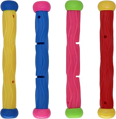 TOPWAYS Pool Dive Toys Set Dive Sticks & Torpedoes for Swimming Training