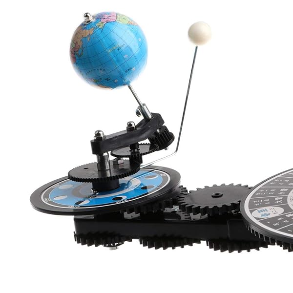 SUN EARTH MOON ORBITAL MODEL WITH LIGHT, KIDS SOLAR SYSTEM MODEL ASTRONOMICAL SCIENCE EDUCATIONAL KITS