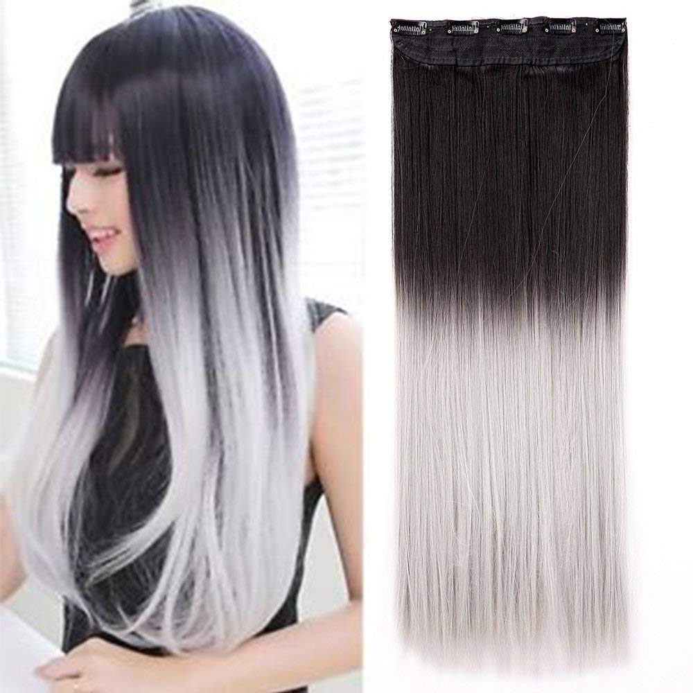 Amazon Com S Noilite Ombre 23 25 Inches Clip In Hair Extensions