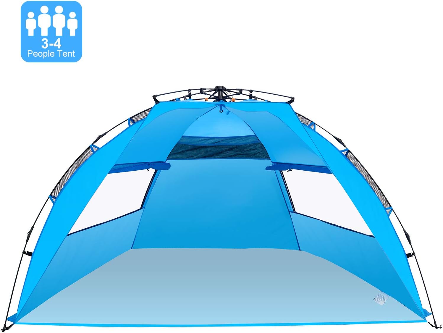 Victostar Easy Setup Beach Tent, Automatic Pop up Instant Sun Shelter with UPF 50+ UV Protection for Family Outdoor Beach Camping (X-Large)