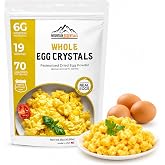 MOUNTAIN ESSENTIALS Whole Egg Crystals Pasteurized Dried Egg Powder 8 Oz Pure Natural Nutrient-Rich Whole Egg Powder For Baking, Cooking, Camping, Quick Meal Preparation Shelf Stable Food Pack of 1