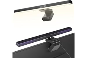LED Computer Monitor Light, LED Gaming with Touch Control, dimmable Glare-Free Computer Desk Light, dimmable Monitor Light wi