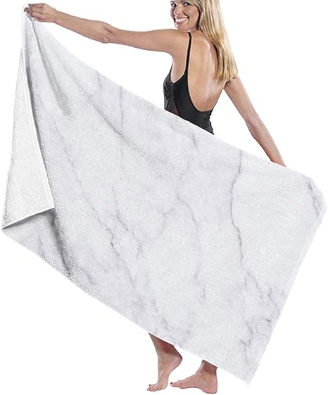 Amazon Co Jp バスタオル タオル割れ目 大理石風 白 個性 背景 ビーチタオル マイクロファイバー 高速吸水 速乾 大判 肌触り抜群 ふわふわ スイミング 耐久性 家庭用 ホテル ジム サイズ 80cm 130 ホーム キッチン