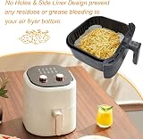 BYKITCHEN 50PCS Air Fryer Liners 6.5in Inner 8.3in Outer Greaseproof Square view 4