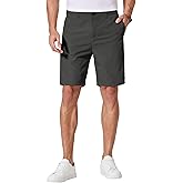 COOFANDY Men's Casual Shorts 9 Inch Flat Front Lightweight Summer Beach Vacation Shorts with 4 Pockets