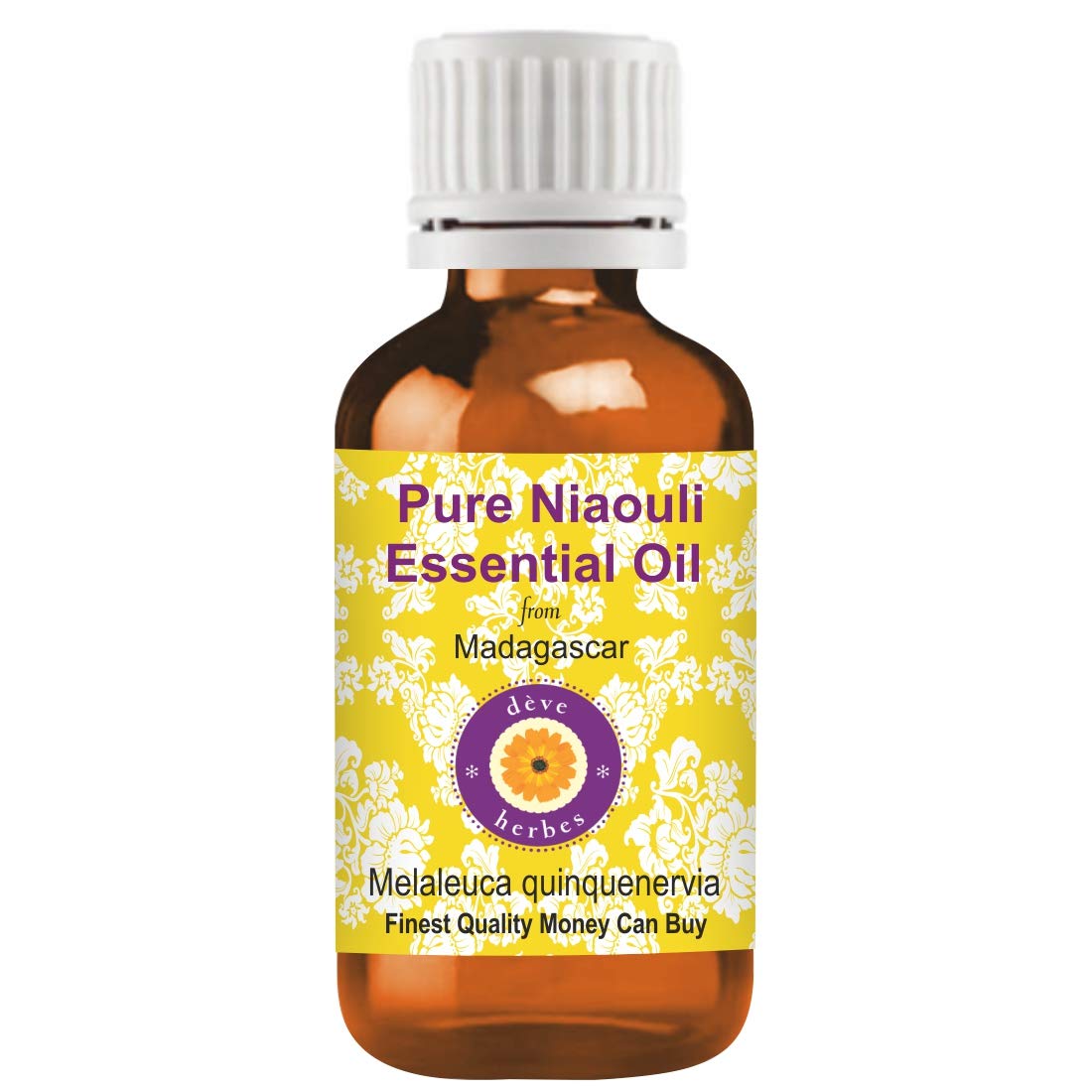 Deve Herbes Pure Niaouli Essential Oil (Melaleuca quinquenervia) Steam Distilled 30ml (1 oz)