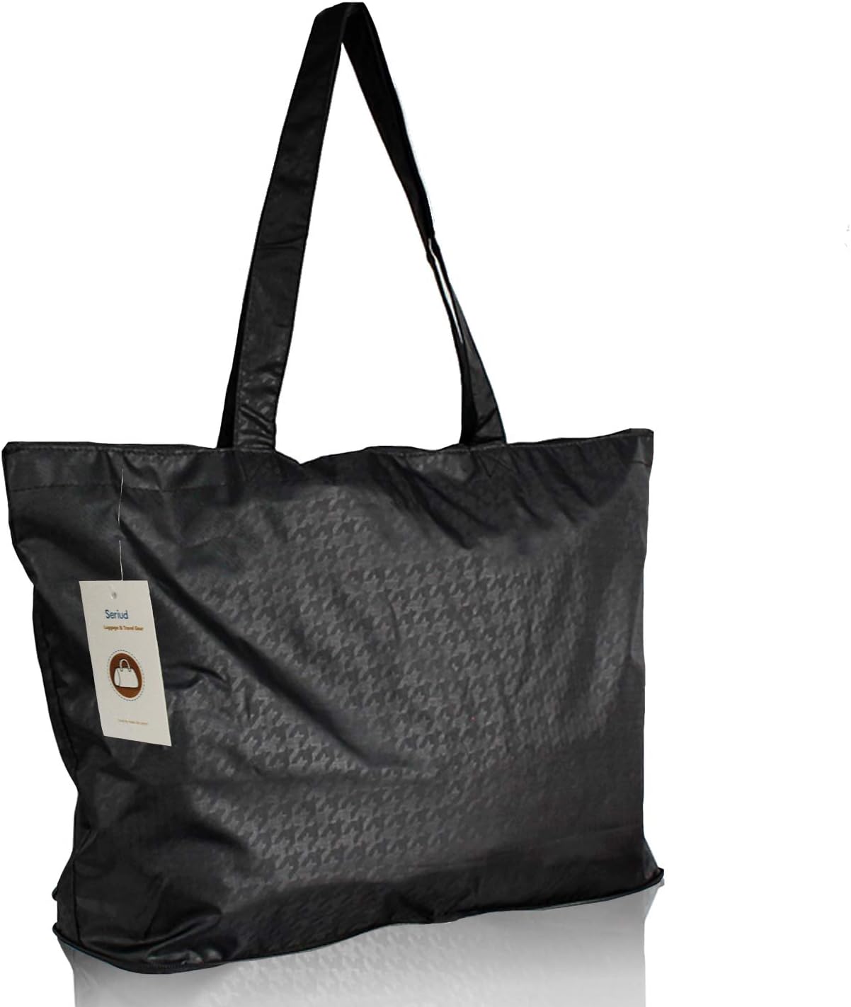 Seriud Canvas tote Shoulder Bag, Daily Tote Bag, Everyday Shopping Bag with Lining, Inner Zipped Pocket