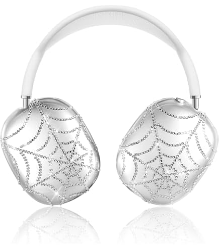 Amazon.com: Rhinestones Spider Web AirPods Max Cover Glittering