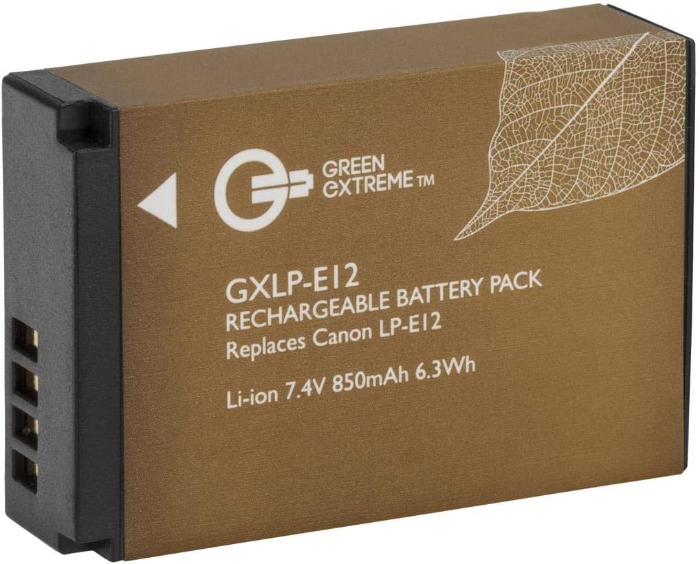 Amazon Com Green Extreme Lp E12 Lithium Ion Battery Pack 7 4v 850mah Camera Photo