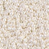 Miyuki Round Seed Beads | 6/0, Ivory Pearl Ceylon, 20g Tube, Glass Beads for Loom Weaving, Embroidery, Stringing &amp; Jewelry Making, Made in Japan