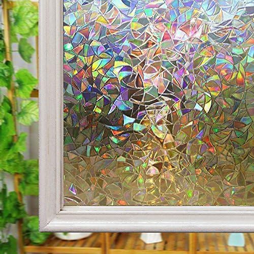 Resuable Static 3D Film, Glass Privacy Film, Window Frosted Film, for home (30CM*200CM)