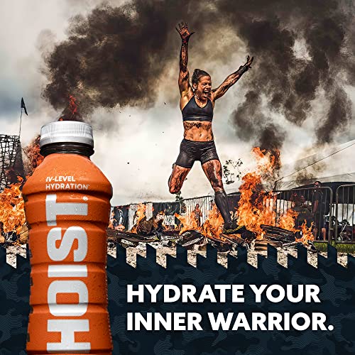 HOIST PREMIUM MILITARY HYDRATION ELECTROLYTE DRINK, POWERFUL IV-LEVEL HYDRATION, CLINICALLY PROVEN PERFORMANCE DRINK, PEACH MANGO, 16 FL OZ (PACK OF 12)