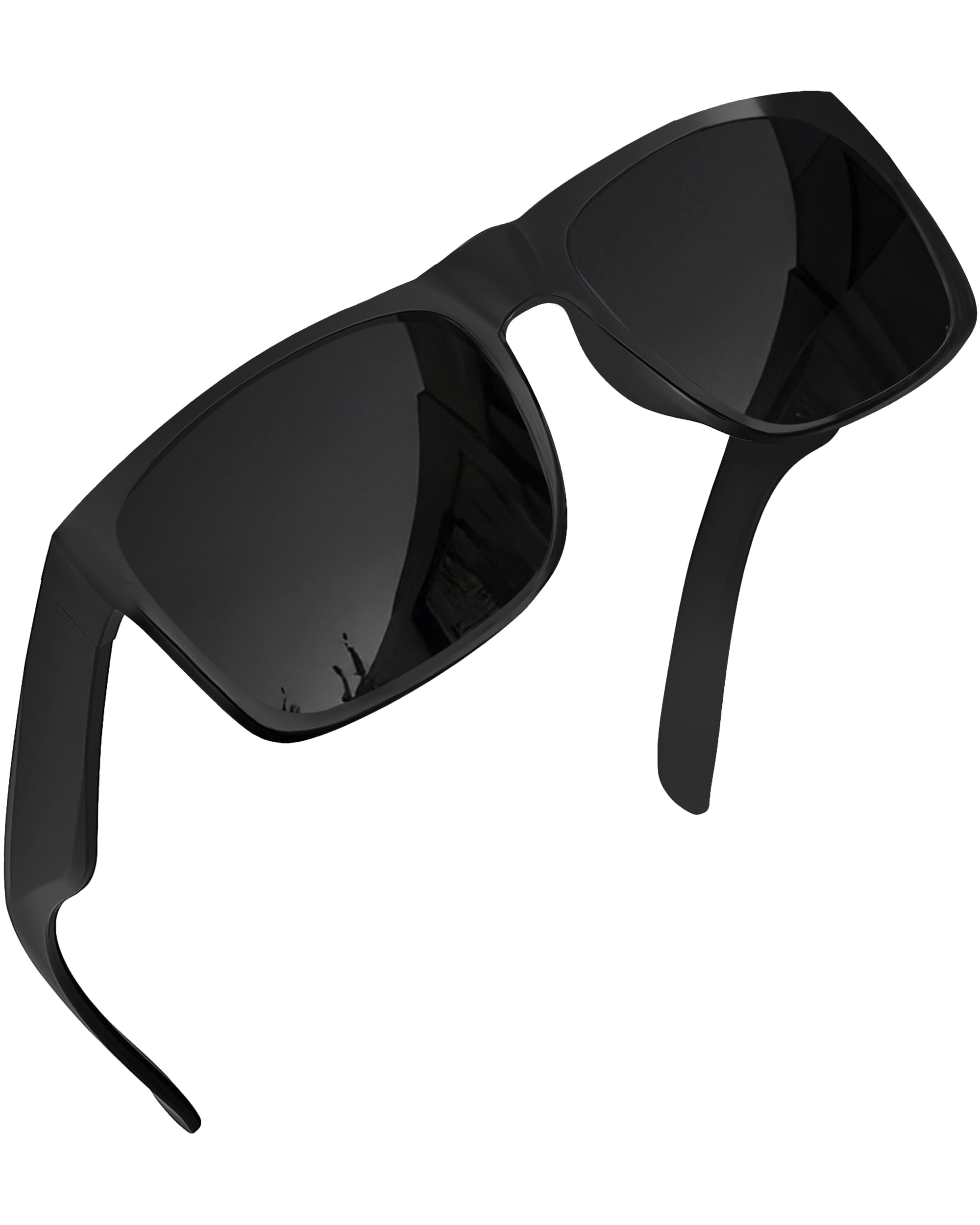 Photo 1 of grinderPUNCH XL Polarized Oversized Sunglasses | Lightweight Men's Big Wide Head UV Protection for Sports, Driving, Fishing | Large Face Fit (Matte)