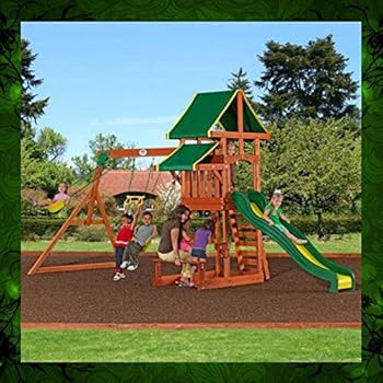 Amazon.com: Skroutz Playground Children Play Swing Set 