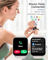 TOOBUR Smart Watch Men Women Alexa IP68 Waterproof 1.8" Fitness Call Heart Rate view 6