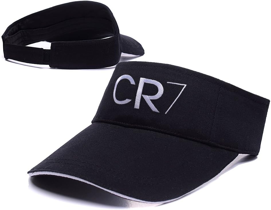 ZHHUA Cristiano Ronaldo CR7 Logo Adjustable Embroidery Tennis Golf Baseball Hat Sun Visor Cap