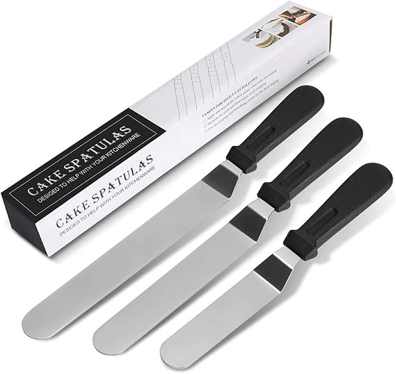 Stainless Steel Angled Icing Spatulas,Minkle Palette Icing Spatula