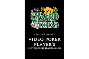 Video Poker Player's Slot Machine Tracking Log Wizard of Odds: Handy 6 x 9 Customized Book for Video Poker Player's, 104 Page