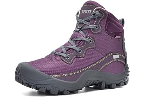 Skenary Women's Dimo Hiking Boots, Mid Waterproof Walking Shoes
