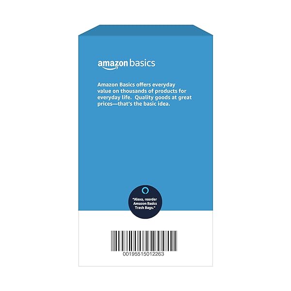 AMAZON BASICS MULTIPURPOSE DRAWSTRING TRASH BAGS, 30 GALLON, 50 COUNT (PREVIOUSLY SOLIMO)