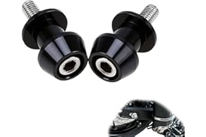 Pair of M8 Swingarm Spools – Aluminum Motorcycle Stand Bobbins for Rear Paddock Stand, Fits Honda/Suzuki/Kawasaki, Protect Sw