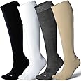 LEVSOX Viscose for Bamboo Compression Socks for Women&Men 20-30 mmHg Knee High Cute Support Socks for Nurses Pregnacy Travel