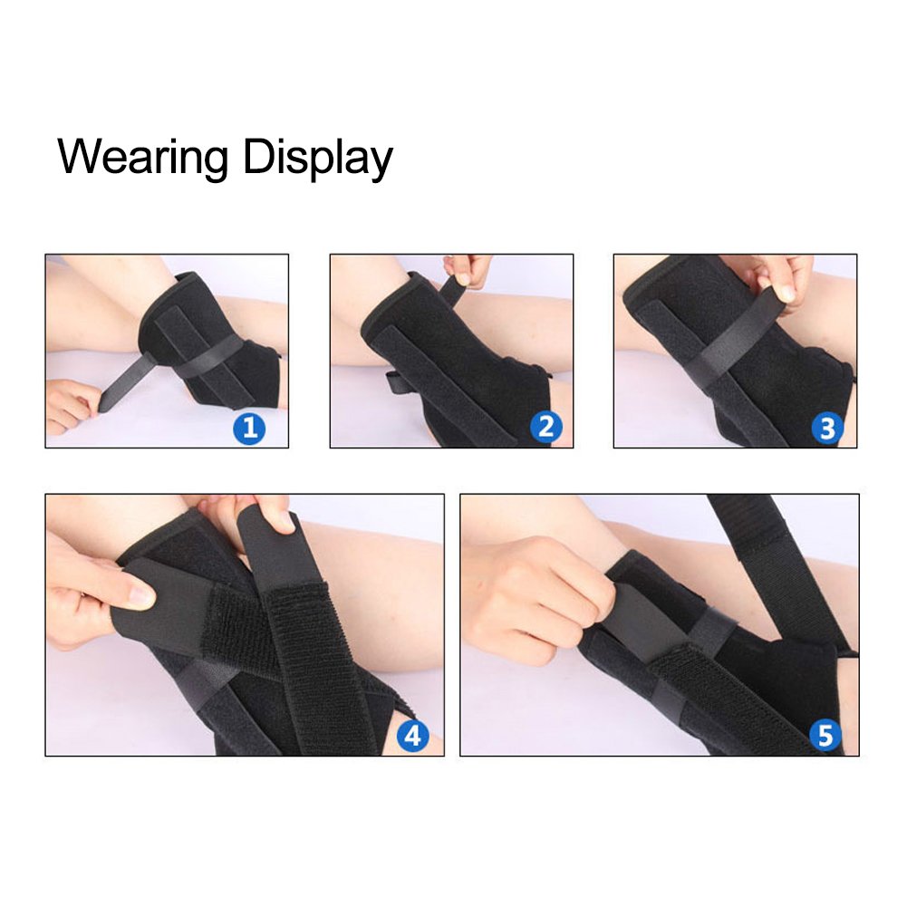 Plantar Fasciitis Splint Protector, One Size Adjustable Plantar Dorsal Support Brace Night Splint Supports Elastic Achilles Tendon Drop Foot Protector Orthosis : Beauty