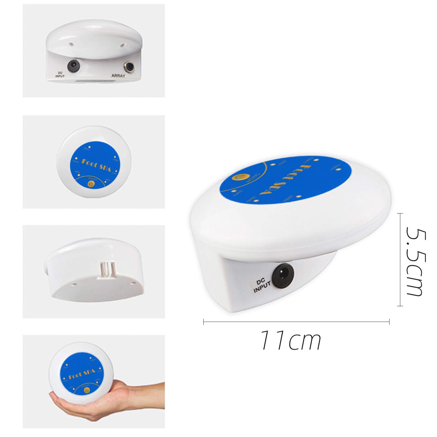 Ionic Detox Foot Bath Machine, Personal Ionic Foot Cleanse Ionic Foot Bath SPA Machine for Home Beauty Salon Spa With Basin and Two Round Arrays: Beauty