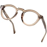 JFXQDR Blue Light Blocking Glasses for Women Men, Retro Round Frame Computer Gaming Glasses Anti Glare & UV RF6209