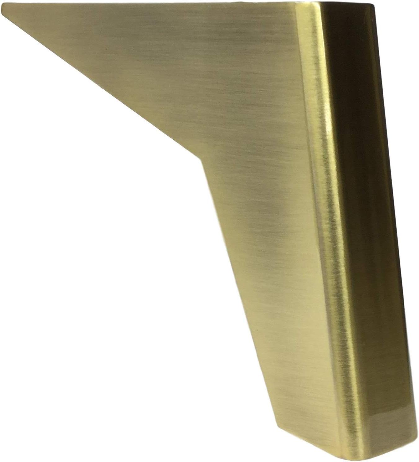43/4" Brushed Brass Finish Metal Furniture Legs Set of 4
