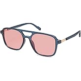 SOJOS Retro Aviator Sunglasses for Women Men,Trendy Rectangle Womens Mens Shades Sun Glasses SJ2202