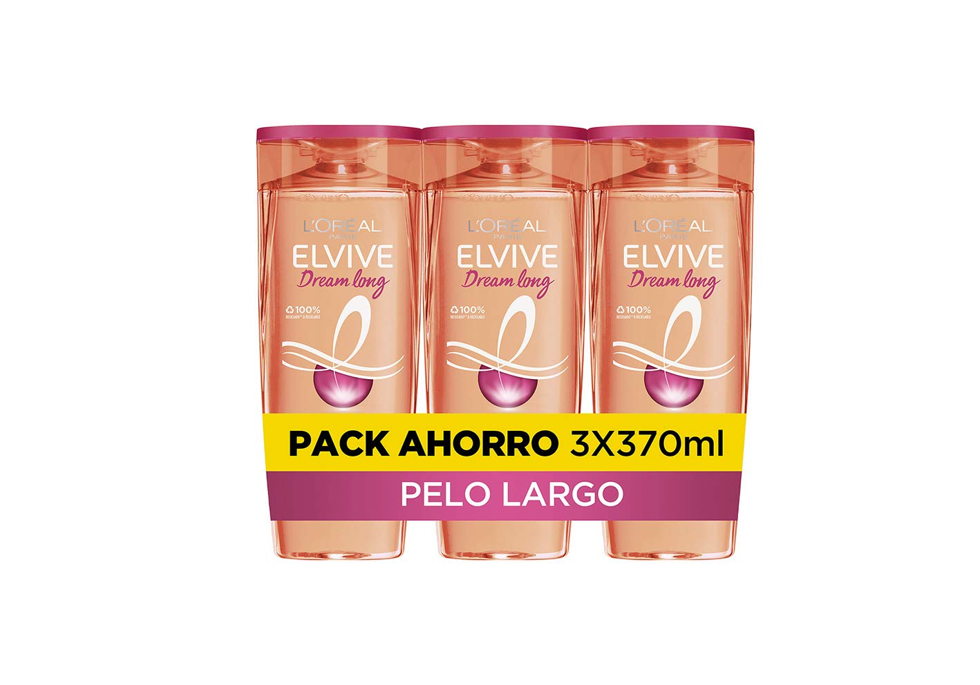 L'Oreal Loreal Paris Elvive Fream Long Reconstructing Shampoo For, 370 ml(Pack of 3)