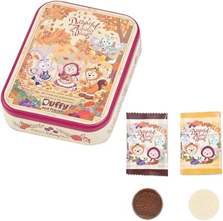 Amazon Co Jp ダッフィー 秋のぼうけん 19 たて缶入り チョコレート ダッフィー シェリーメイ ジェラトーニ ステラルー お菓子 ディズニー シー限定 おもちゃ
