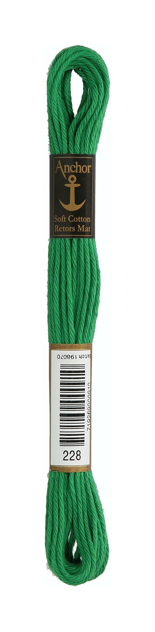 ANCHOR Embroidery Threads Matt Embroidery Thread, Run Length: 10M grün