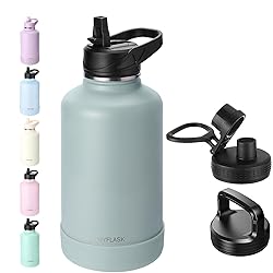 RUBYFLASK 64oz Insulated Water Bottle with