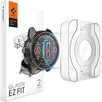 Spigen Tempered Glass Screen Protector [GlasTR EZ FIT] designed for Garmin Fenix 8 (43mm) - 2 Pack