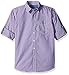 U.S. Polo Assn. Little Boys' Long Sleeve Single Pocket Sport Shirt, Sea Violet Plaid, 5/6