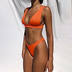 Bathing Suits for Women Deep V Neck Sexy Two Piece