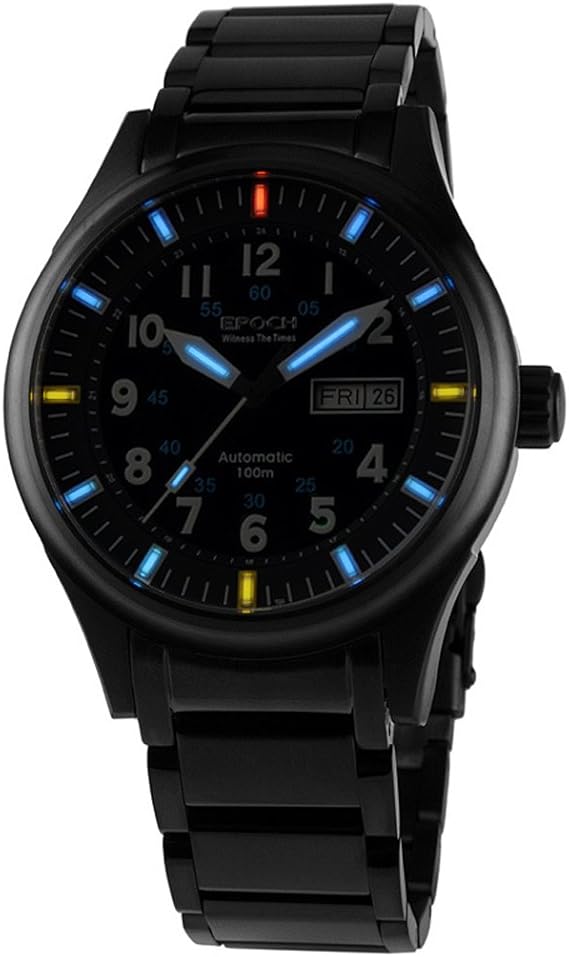 Amazon Epoch 7009g 防水100 Mのトリチウムガス青鋼ストラップブラックケースメンズビジネス自動機械式時計 メンズ腕時計 腕時計 通販 Amazon Epoch 7009g 防水100 Mのトリチウムガス青鋼ストラップブラックケースメンズビジネス自動機械式時計 メンズ腕時計 腕時計 通販