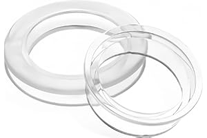 SATONBEYI 1 Set Clear Patio Table Umbrella Hole Ring with Umbrella Hole Cap,Silicone Umbrella Hole Ring 1.65In Inside Diameter 2.4In Outer Diameter,Patio Table Umbrella Hole Insert for Patio Table